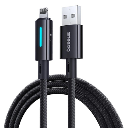 CABLU USB - LIGHTNING 2.4A 1M BASEUS - NEGRU [1]