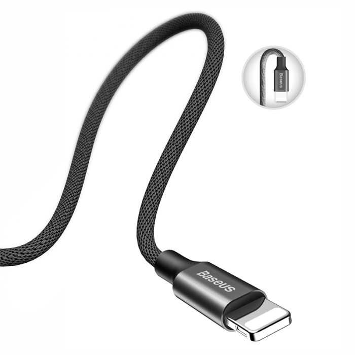CABLU USB -LIGHTNING 2A 1.2M BASEUS - NEGRU [5]