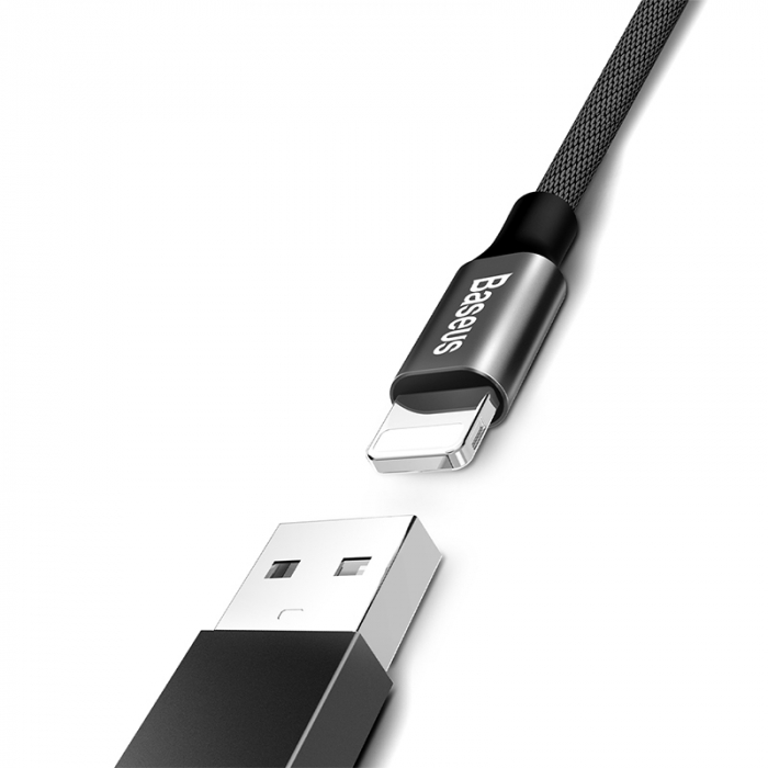 CABLU USB -LIGHTNING 2A 1.2M BASEUS - NEGRU [4]