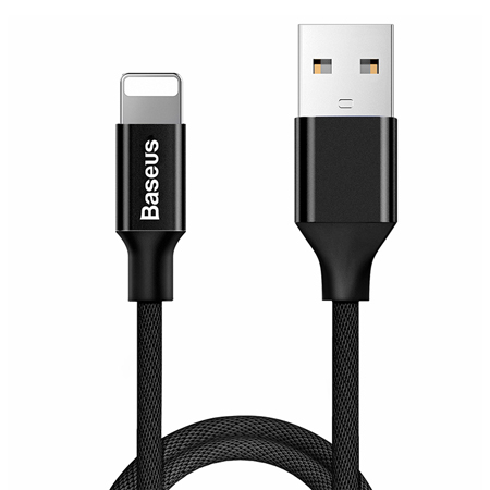 CABLU USB -LIGHTNING 2A 1.2M BASEUS - NEGRU [1]