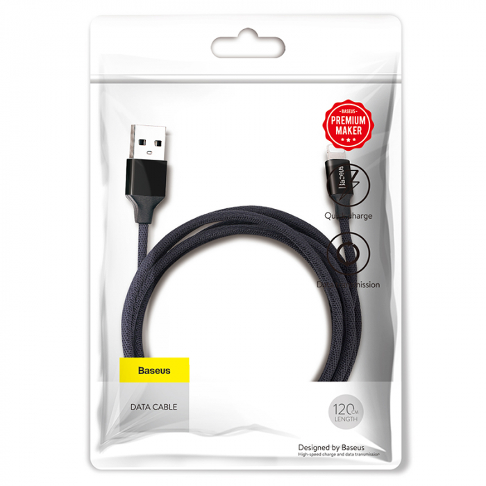 CABLU USB -LIGHTNING 2A 1.2M BASEUS - NEGRU [8]