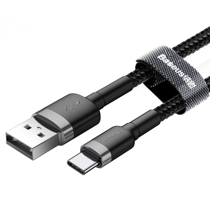 CABLU USB - USB-C 2A 2M BASEUS - GRI/NERGU [3]