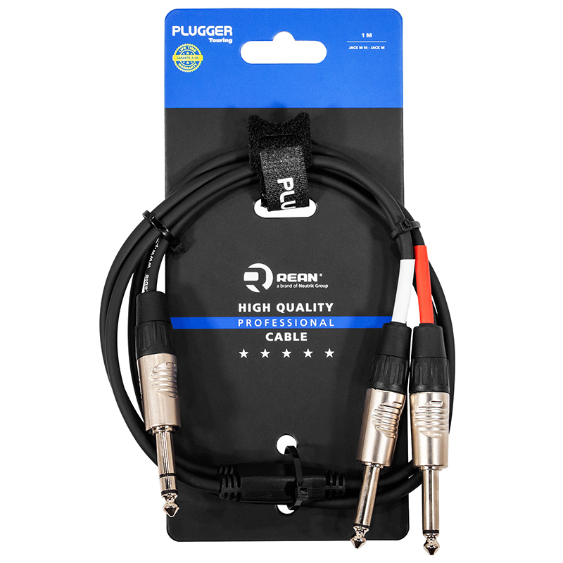 CABLU Y JACK 6.3MM STEREO - 2 X JACK 6.3MM MONO 1M [3]