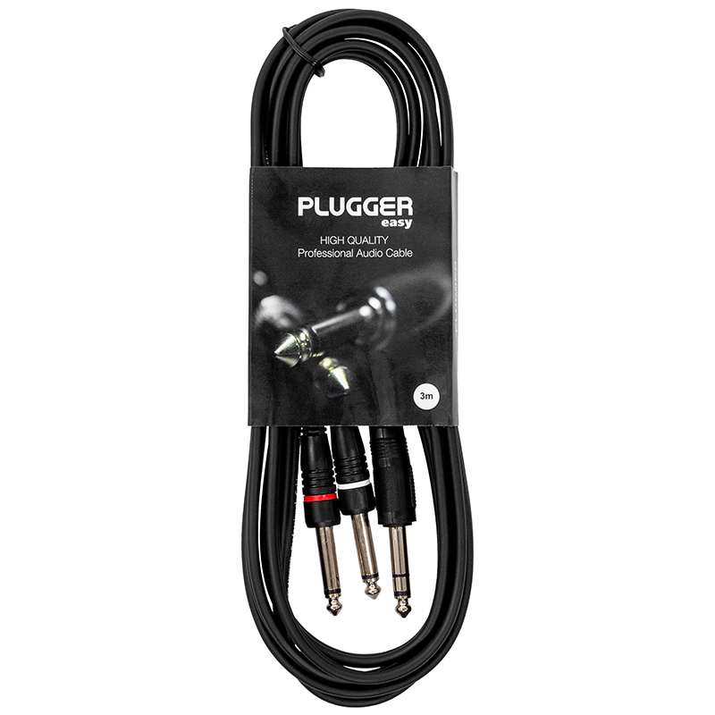 CABLU Y JACK 6.3MM STEREO - 2 X JACK 6.3MM MONO 3M [3]