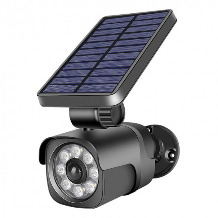 CAMERA FALSA CU SENZOR DE MISCARE LED 4W INCARCARE SOLARA [2]