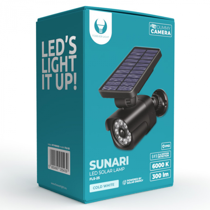 CAMERA FALSA CU SENZOR DE MISCARE LED 4W INCARCARE SOLARA [4]