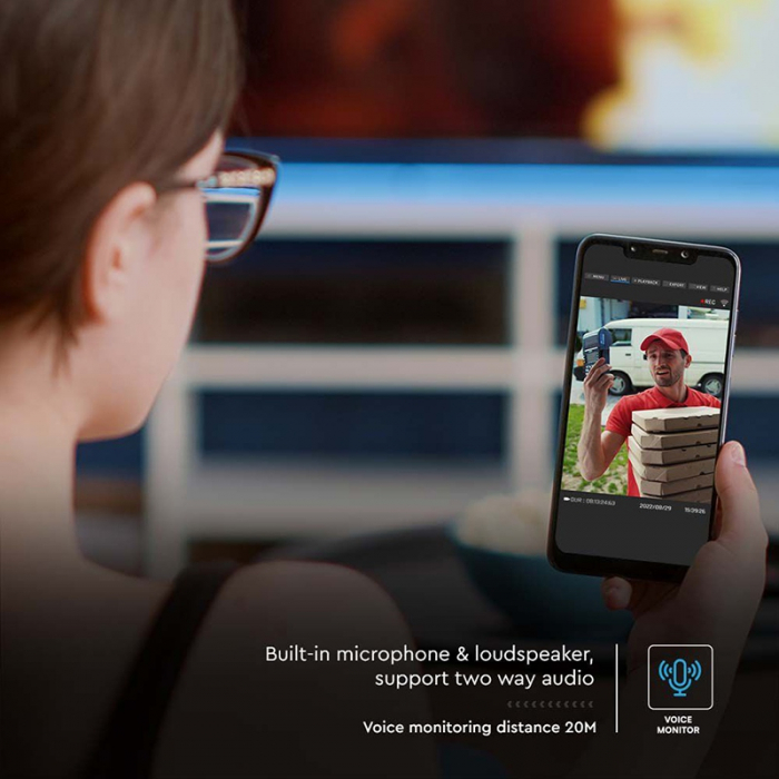 CAMERA HD SOLARA SMART WIFI - ALB [14]