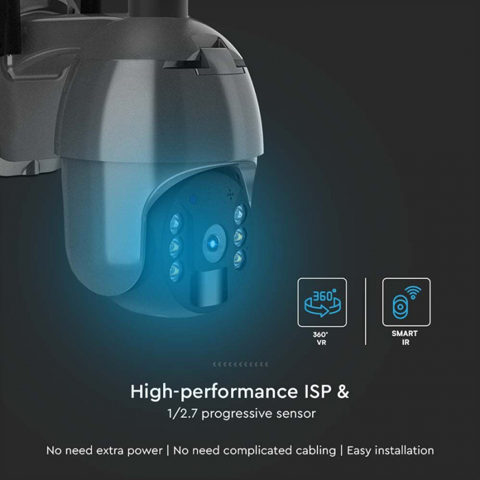 CAMERA HD SOLARA SMART WIFI - NEGRU [15]