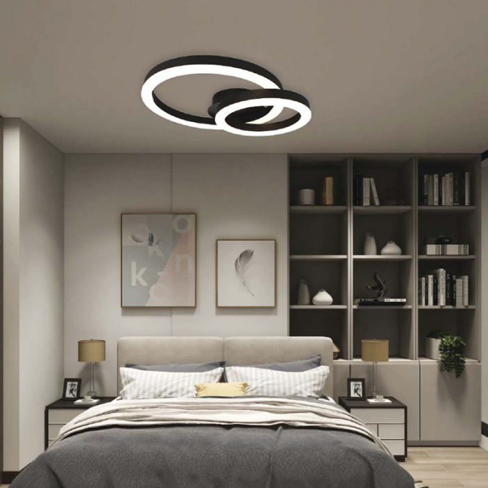 Candelabru LED 20W 3000K 45x10.5cm - negru [6]