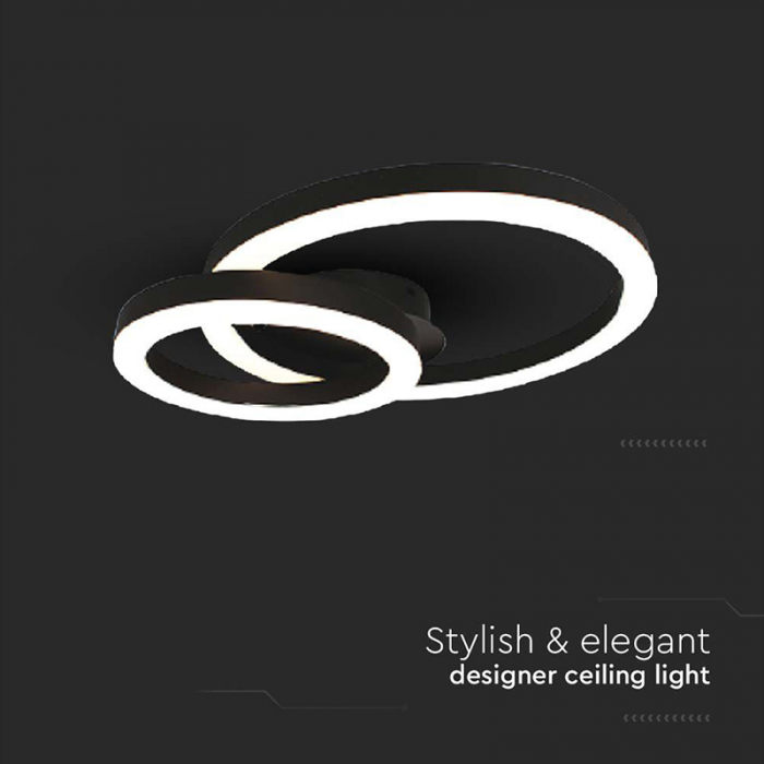 Candelabru LED 20W 3000K 45x10.5cm - negru [5]