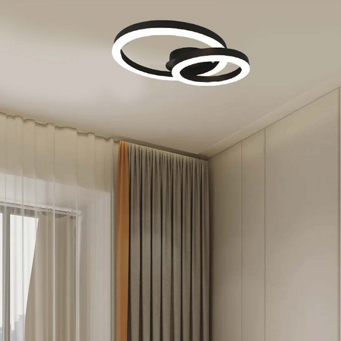 Candelabru LED 20W 3000K 45x10.5cm - negru [7]