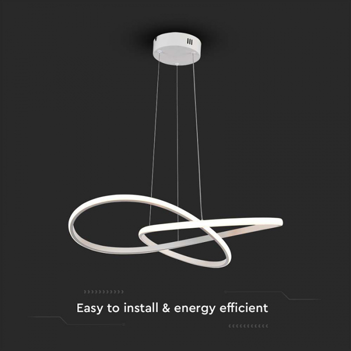 CANDELABRU LED 20W 3000K 50X100CM - ALB [4]
