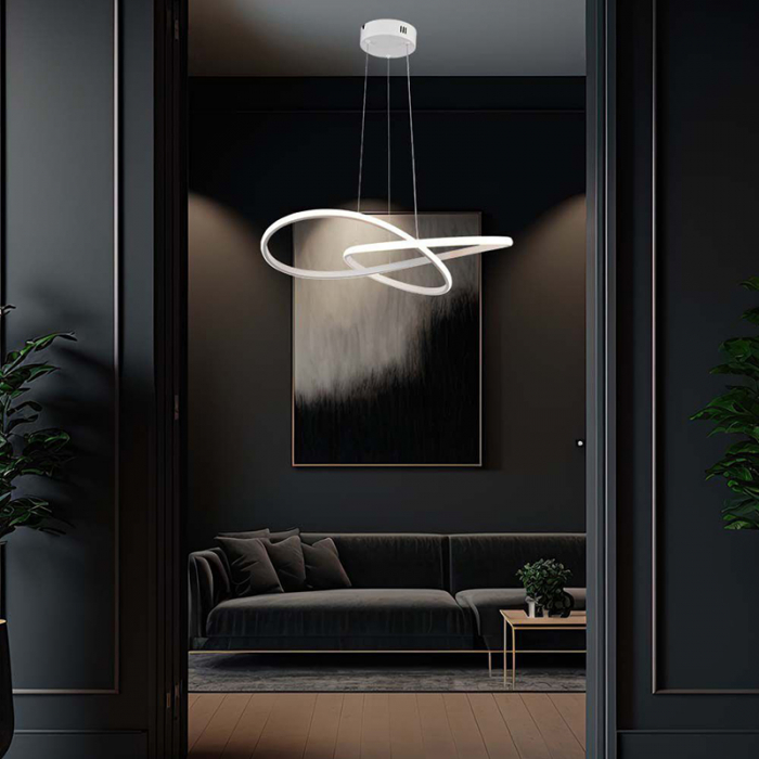 CANDELABRU LED 20W 3000K 50X100CM - ALB [7]