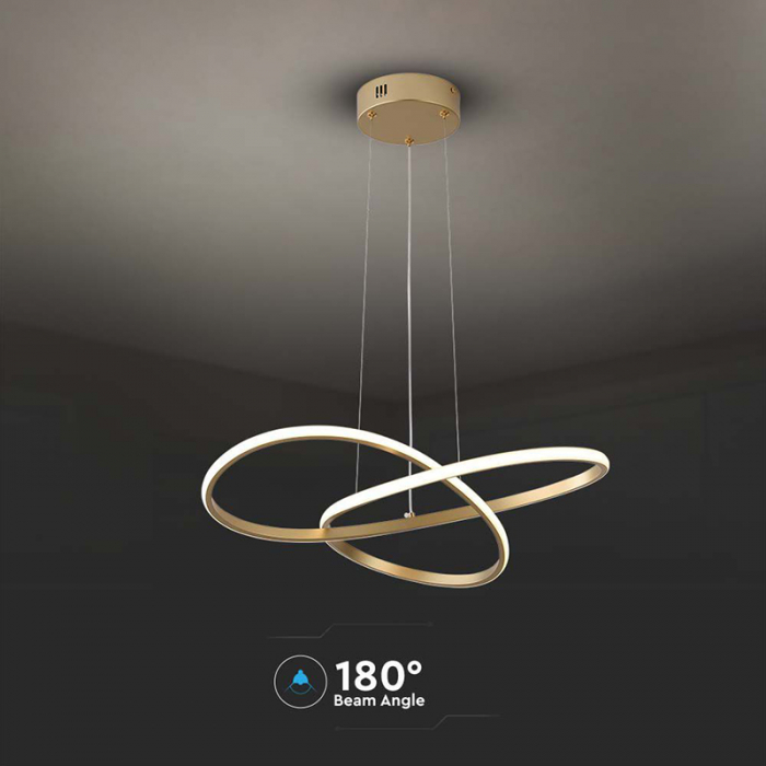 Candelabru LED 20W 3000K 50x100cm - auriu [6]