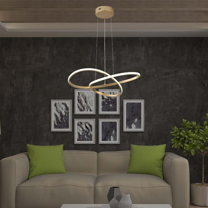 Candelabru LED 20W 3000K 50x100cm - auriu [8]