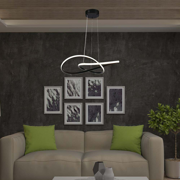 Candelabru LED 20W 3000K 50x100cm - negru [8]