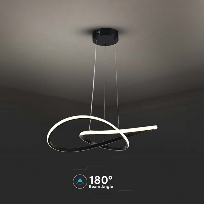Candelabru LED 20W 3000K 50x100cm - negru [6]