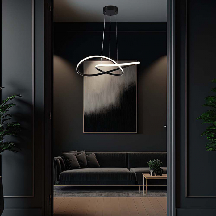 Candelabru LED 20W 3000K 50x100cm - negru [7]