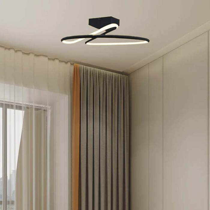 Candelabru LED 20W 4000K 25x13cm - negru [6]