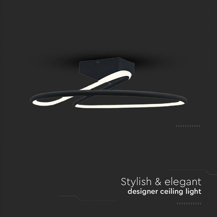Candelabru LED 20W 4000K 25x13cm - negru [5]