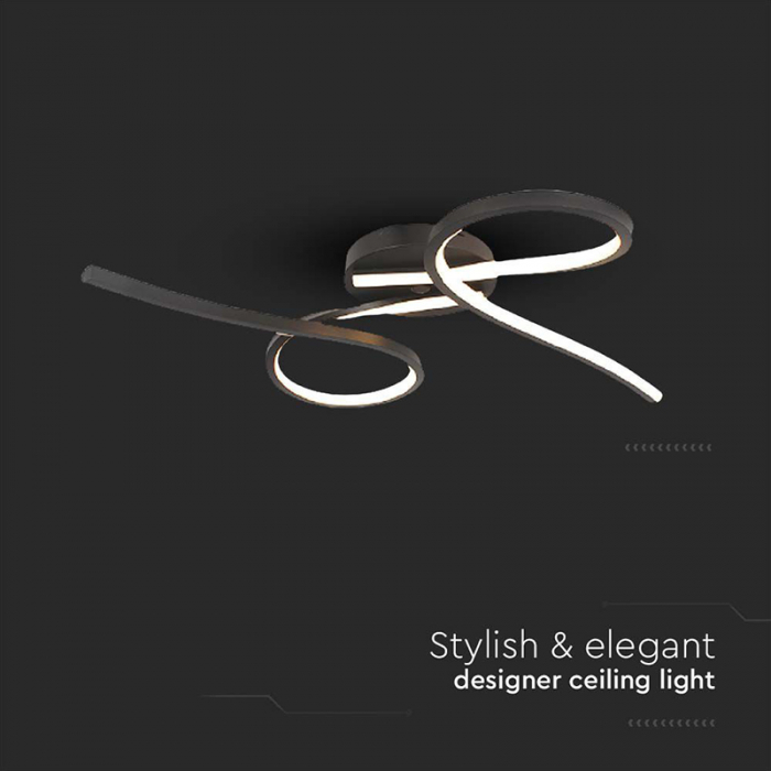 Candelabru LED 24W 3000K 61x12cm - negru [5]