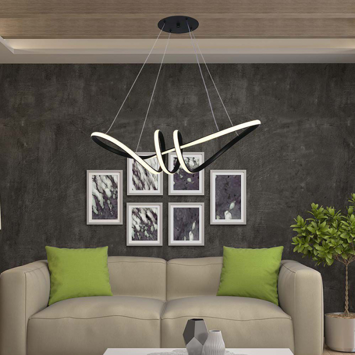 Candelabru LED 24W 3000K 72x30x100cm - negru [8]
