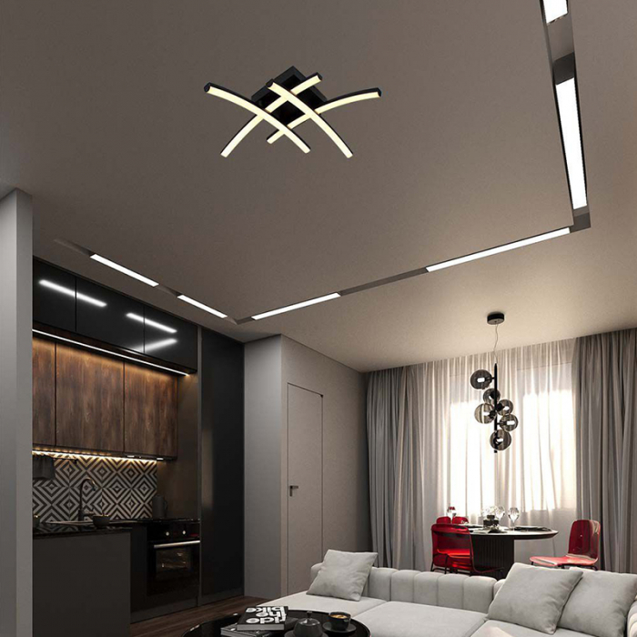 Candelabru LED 24W 3000K - negru [7]
