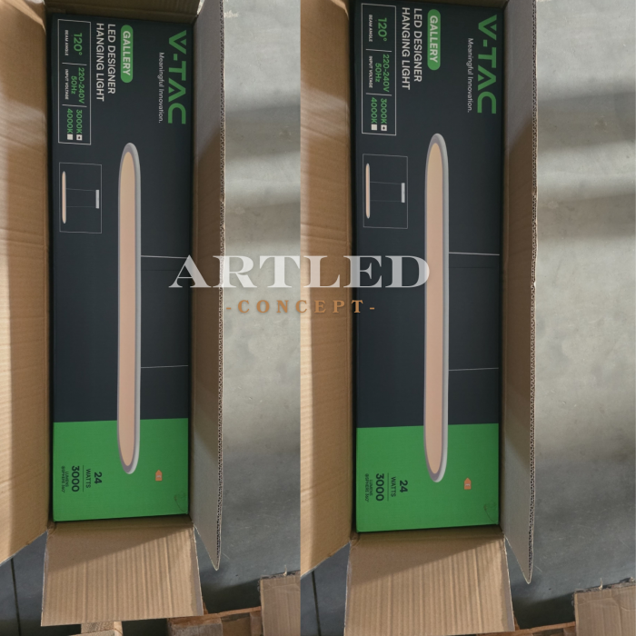 Candelabru LED 24W 80x100cm 3000K - negru V-Tac 10046 [2]