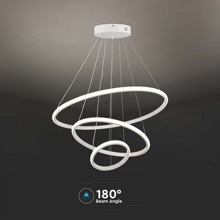 Candelabru LED 32W 3000K 60x40x100cm - alb [6]