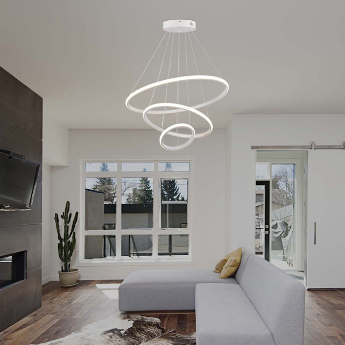 Candelabru LED 32W 3000K 60x40x100cm - alb [7]