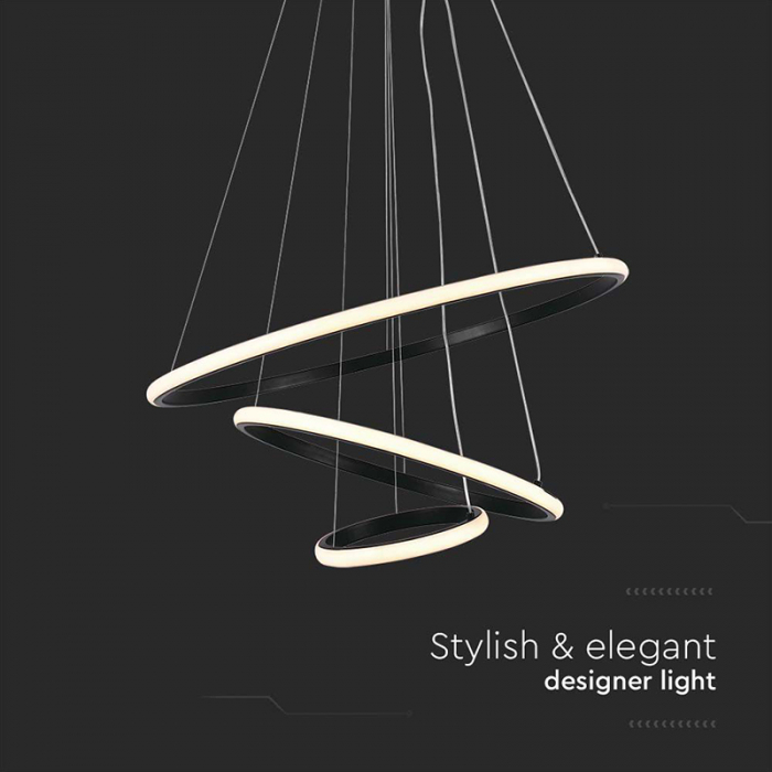 Candelabru LED 32W 3000K 60x40x100cm - negru [5]