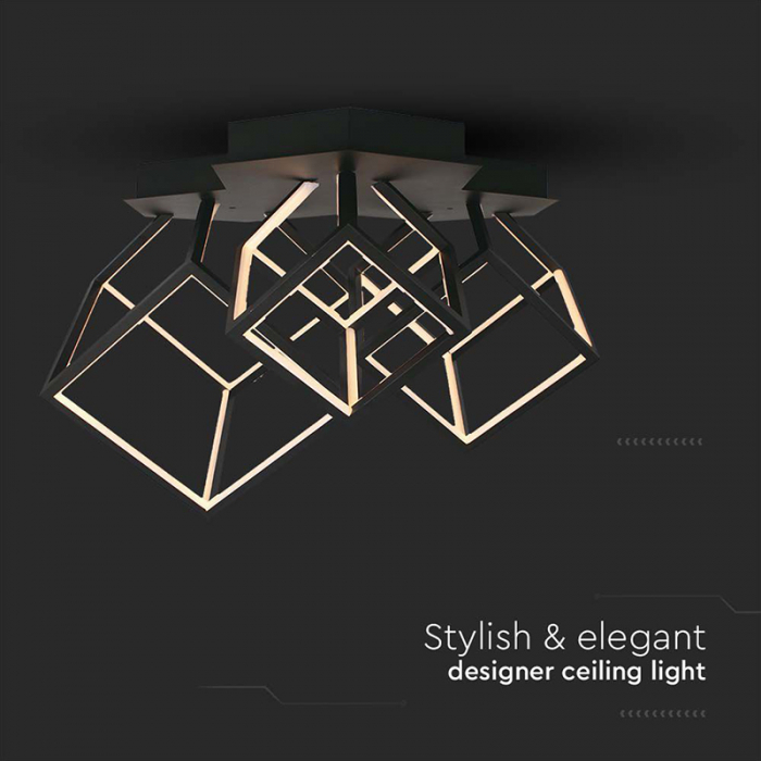 Candelabru LED 46W 3000K 64.5x55x42cm - negru [5]