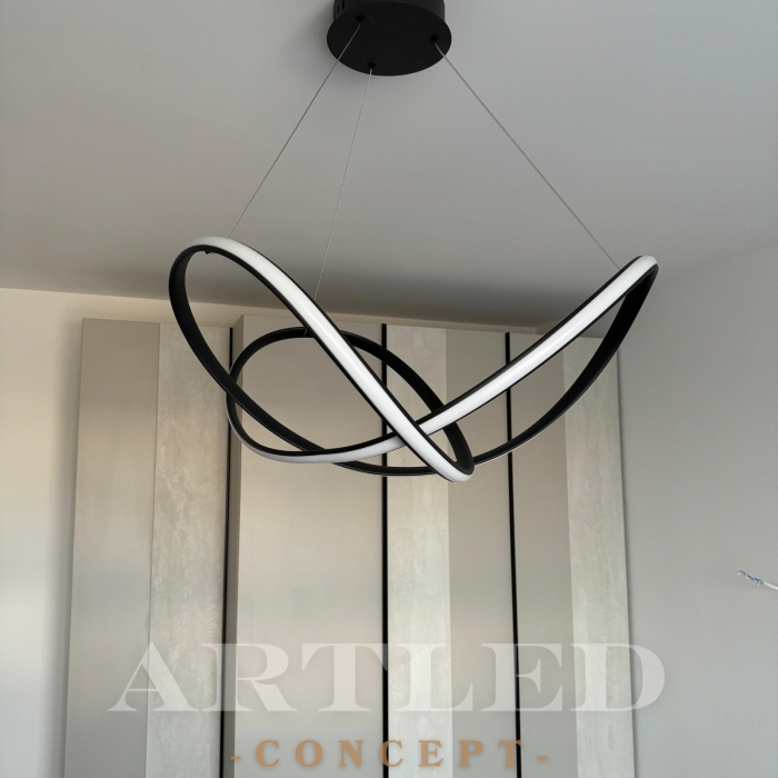 Candelabru LED 49W 3000K 70x120cm - negru [2]