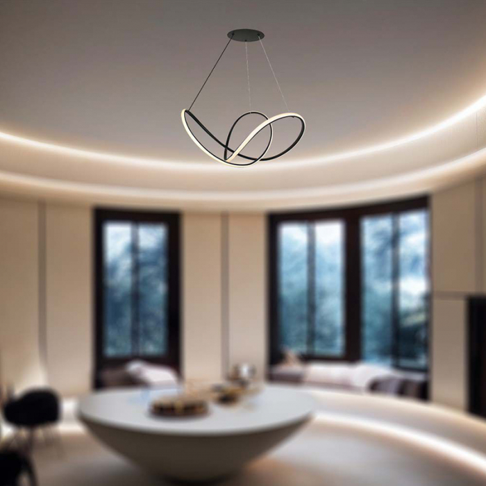 Candelabru LED 49W 3000K 70x120cm - negru [9]