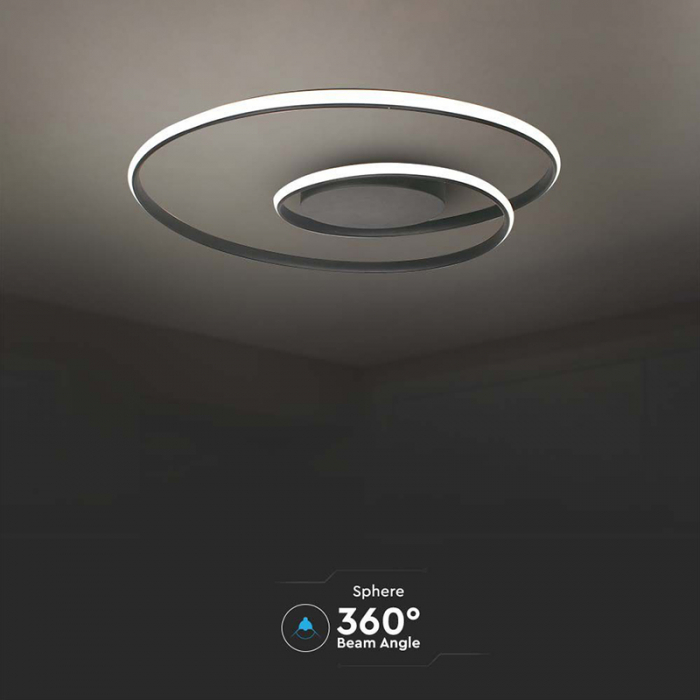 CANDELABRU LED DIMABIL 48W 3000K 62X62X10CM - NEGRU [6]