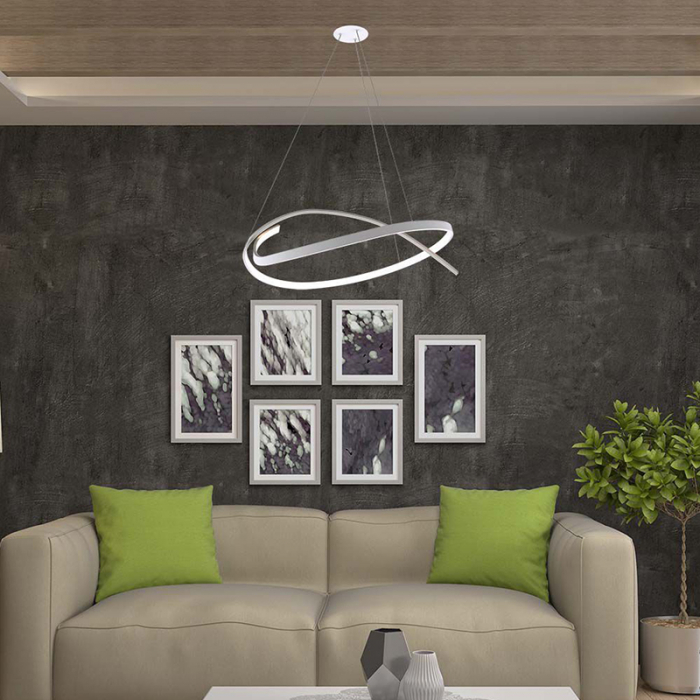 Candelabru LED dimabil 48W 4000K 80x120cm - alb [7]