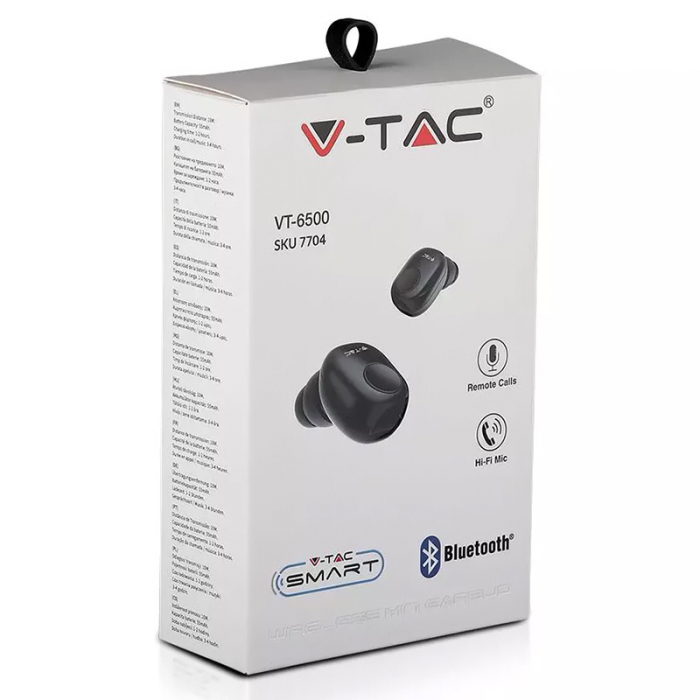 CASCA BLUETOOTH EAR BUDS 55MAH - NEGRU [3]