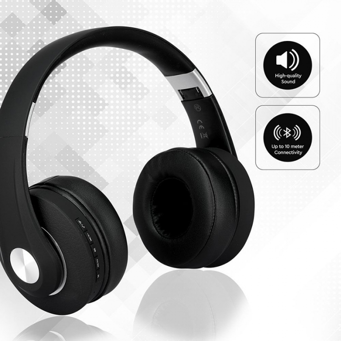 CASCA WIRELESS BLUETOOTH/MSD - NEGRU [8]