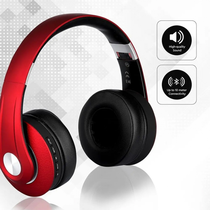 CASCA WIRELESS BLUETOOTH/MSD - ROSU [8]