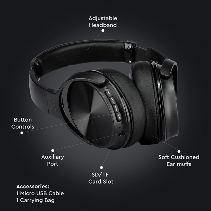 CASCA WIRELESS BLUETOOTH - NEGRU [9]