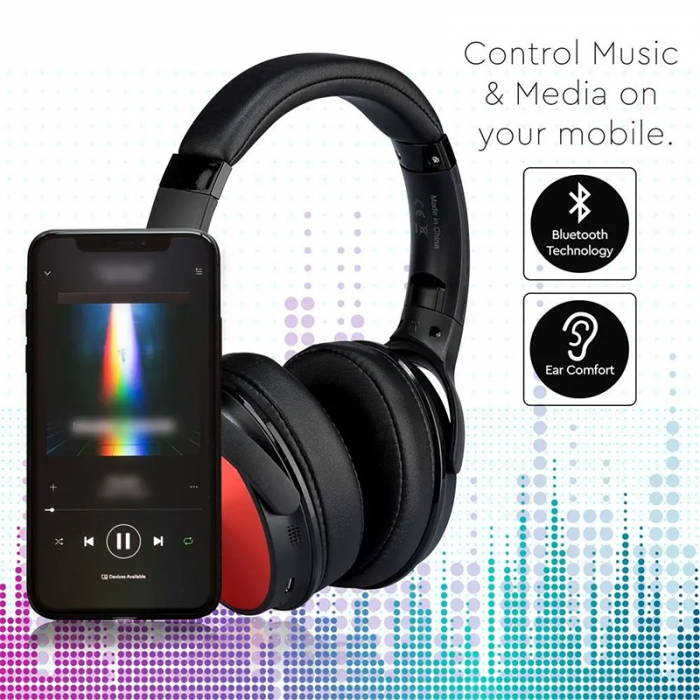 CASCA WIRELESS BLUETOOTH - ROSU [8]