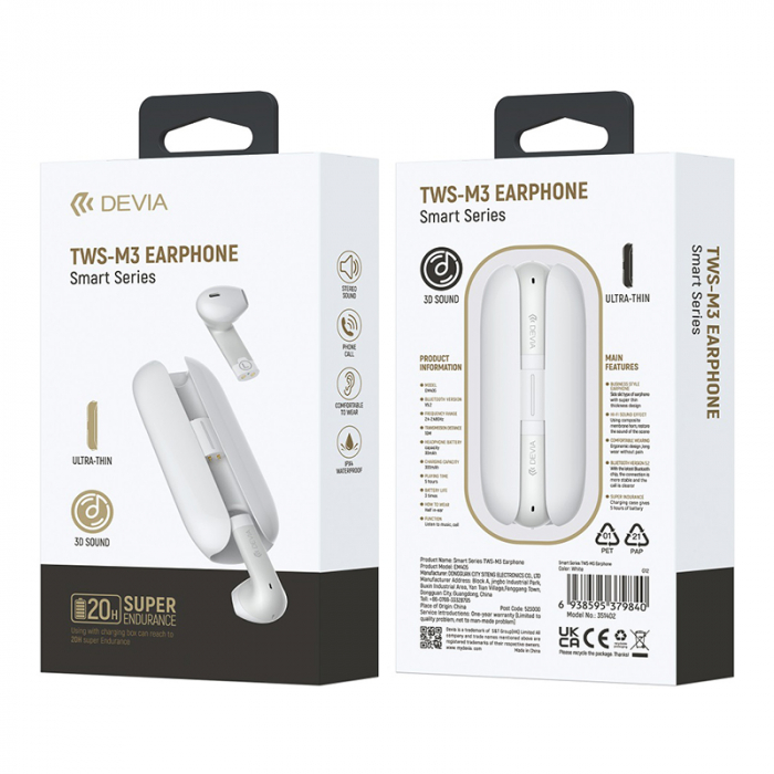 CASTI BLUETOOTH TWS IN EAR - ALB [9]