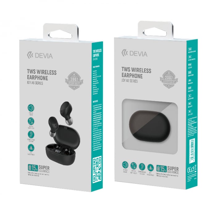 CASTI BLUETOOTH TWS IN EAR - NEGRU [6]