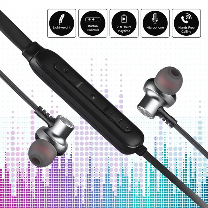 CASTI SPORT BLUETOOTH - NEGRU [7]