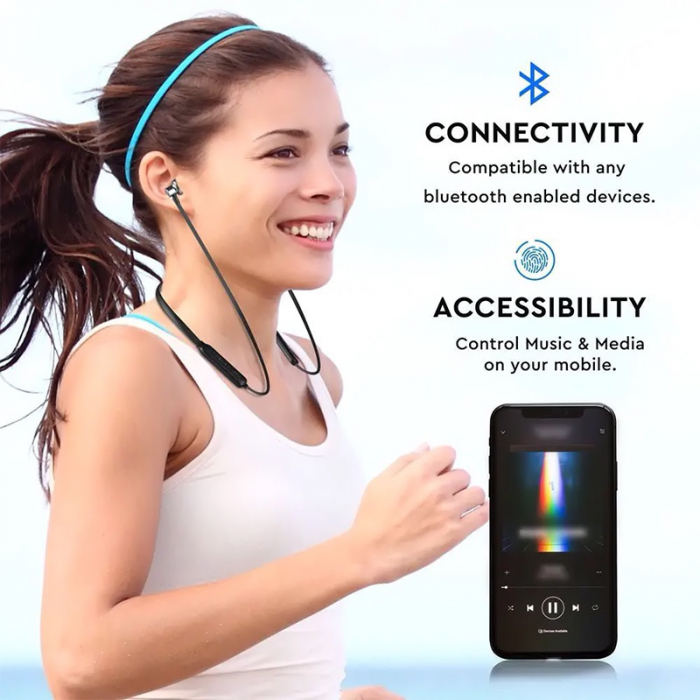 CASTI SPORT BLUETOOTH - NEGRU [4]
