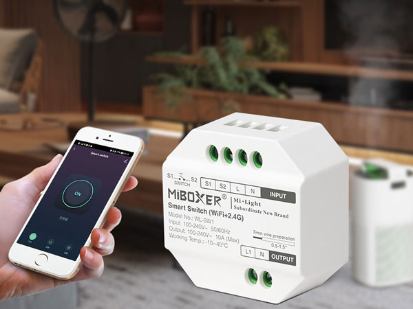 Comutator Inteligent WiFi Tuya, Smart Switch, 10A 230V, WL-SW1 Miboxer [8]