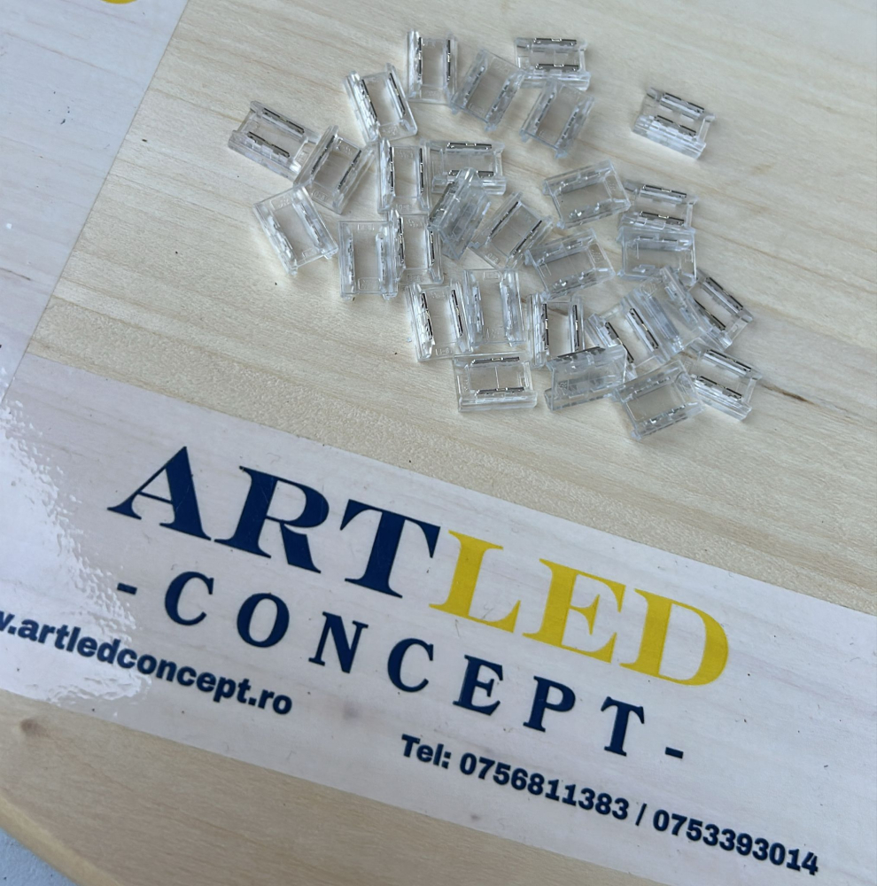 Conector banda LED, 8mm, compatibil SMD/COB, max 6A [2]
