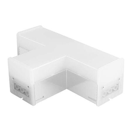 CONECTOR T PENTRU CORP LINIAR - ALB [1]