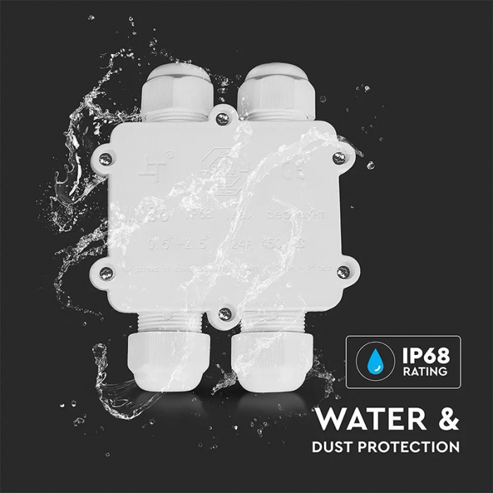 CONECTOR TERMINAL 4PINI 8-12MM IP68 - ALB [6]
