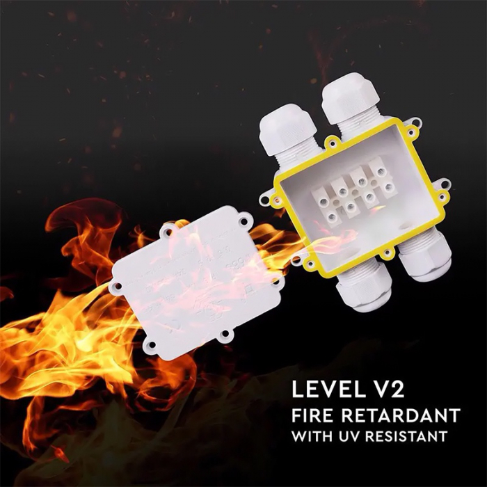 CONECTOR TERMINAL 4PINI 8-12MM IP68 - ALB [4]